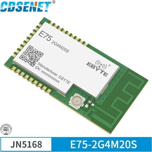 CDSENET JN5168 2.4Ghz 20dbm 1km Range 256 KB Flash 3.3V PCB SPI ZigBee Module E75-2G4M20S
