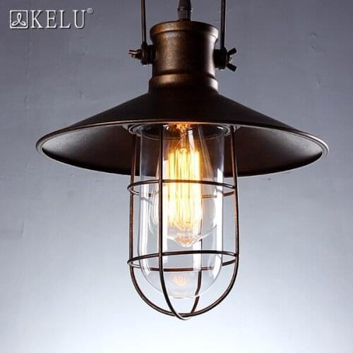 Designer retro Scandinavian American loft corridor balcony bedroom bedside ceiling light