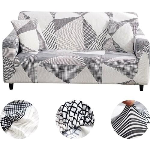 Home Sofa Couch Slipcovers Plaid Sofa Stretch Cover Sofa Covers For Living Room Modern Slipcovers Sofa Tight Wrap 1/2/3/4 seater