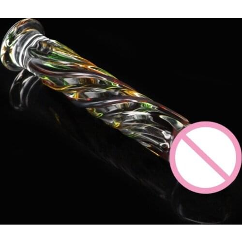 Pyrex Glass Crystal Dildos Fake Penis Anal Beads Butt Plug Sex Toy for Women men Adult Male Female Masturbation Products