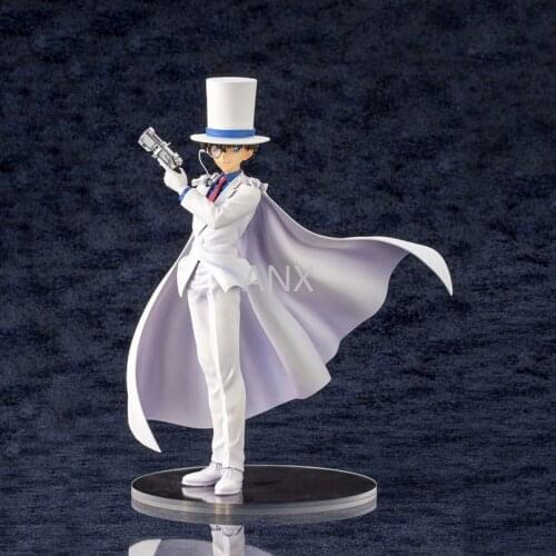 25CM Detective Conan Kaitou Kiddo Kuroba Kaito Figure PVC Action Anime Collection Magician Doll Model Toy For Children Gifts