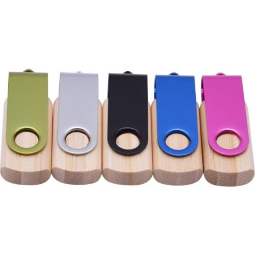 Customize Logo Wooden Rotating Clip Pendrive Usb 3.0 128gb 64gb 32gb Dark Flash 16gb 8gb Flash Drive Sticks Wedding Bulk Gifts