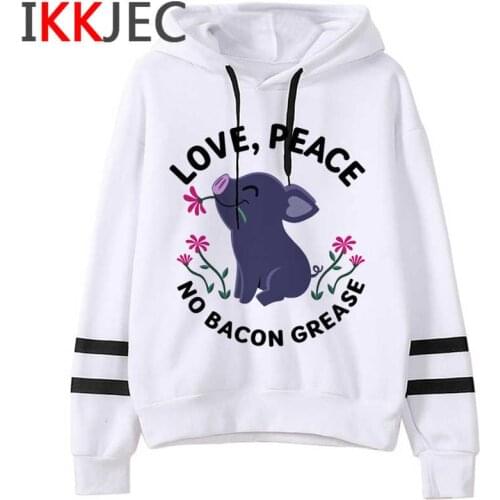 Vegan hoodies women harajuku 2021 printed female pullover sweatshirts grunge