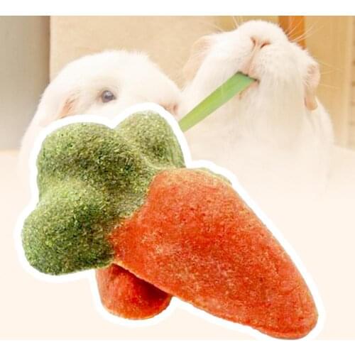 Bunny Snack Toy No Additives Fine Workmanship Emotional Comfort Pet Toys Small Animals Grinding Teeth Toy Pet Supplies