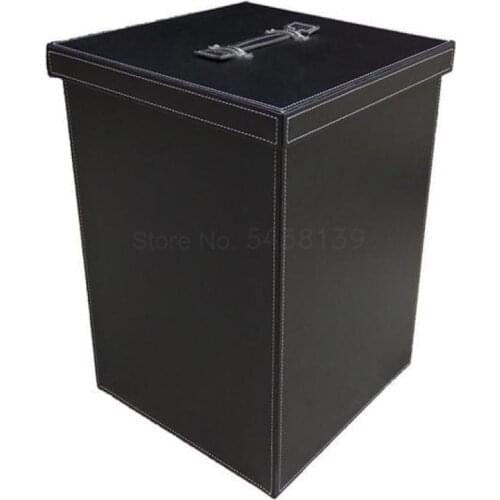 600 High-grade leather model shoe box recycling basket villa model house sales office storage box storage box dirty clothes
