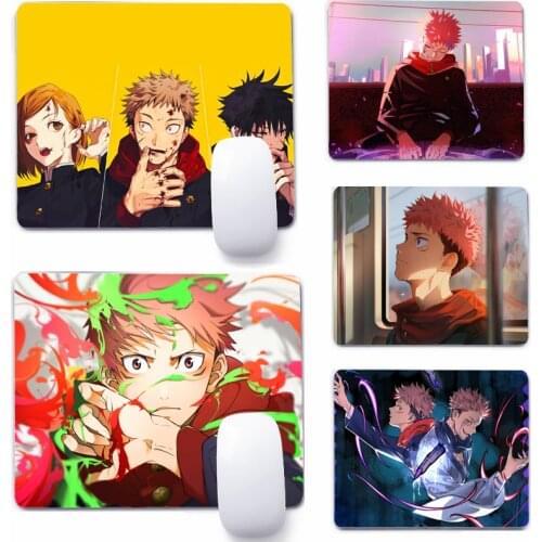 Yuji Itadori Jujutsu Kaisen 22x18cm Mouse Pad Computer Small Mouse Non-slip Pad Desktop Keyboard Pad Office Mouse Mat