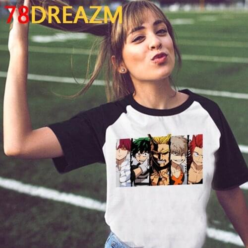 Hot Japanese Anime My Hero Academia T Shirt Women Kawaii Himiko Toga T-shirt Boku No Hero Academia Graphic Tees Plus Size Female