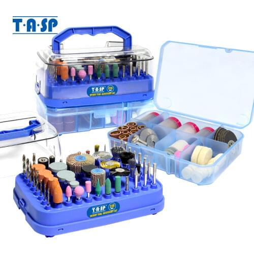 TASP 310pcs Rotary Tool Accessories Kit 3.2mm Shank for Dremel Electric Mini Drill Grinding Cutting Sanding Engraving Polishing