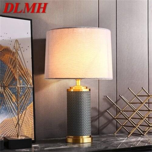 DLMH Table Lamp Brass Desk Light Contemporary Creative LED Decoration for Home Bedroom