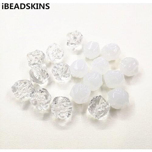 New arrival! 19mm 130pcs Clear/jelly acrylic irregular Round shape beads for Necklace,Earrings parts,hand Made Jewelry DIY