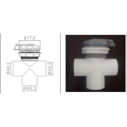 1.5" inch spa water diverter & water selector Plastic water controller
