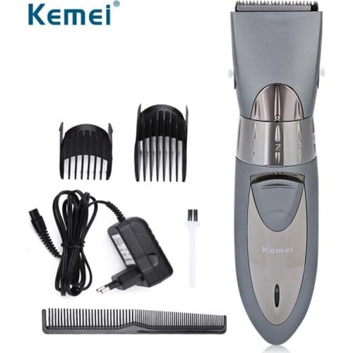 Kemei Professional Hair Clipper Titanium Cutter Comb Electric Razor for Men Hair Trimmer Beard Washable Blade Haircut Machine