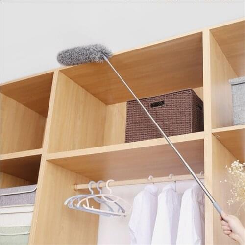2.5m Flexible Telescopic Duster Home Ceiling Cobweb Sofa Bed Desk Drawer Dust Cleaner Removal with Long Extension Pole