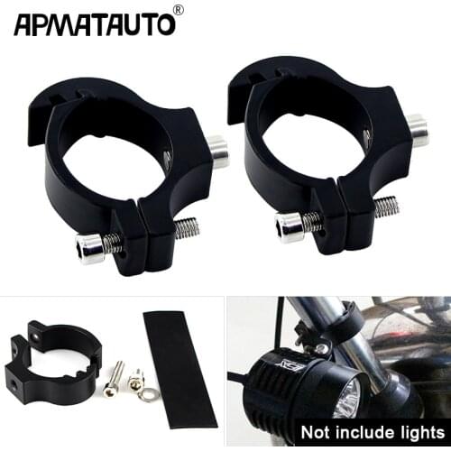 Universal Motorcycle Headlight Bracket Tube Fork Spotlight Holder Clamp Mounting Handlebar Clamp Kit for For Honda BMW