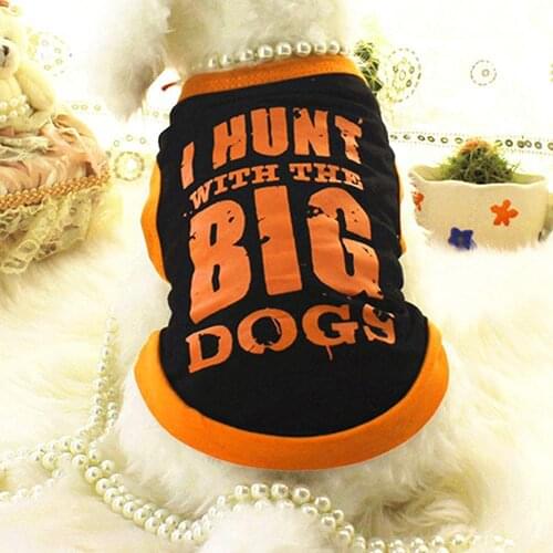 Pet Dog Cosy Summer Vest Clothes Sports Style Big Letters T-shirt Tops Apparel Puppy Dog Clothing Dog Shirt Vest Pet supplies