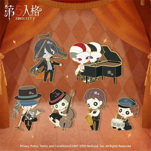 Yuri Limit Identity V Official HOBBY Seer Mercenary Violinist Jazz Night Metal Badge Brooch Pin Fan Collection Game Gift Sa
