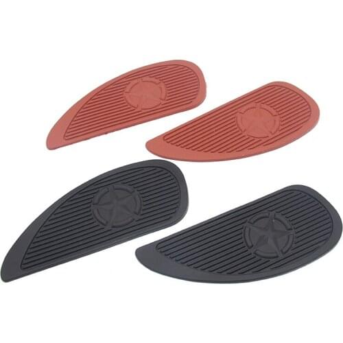 1Pair Motorcycle Tank Traction Pad Side Gas Knee Grip Protector Anti Slip Sticker For Kawasaki Suzuki Honda