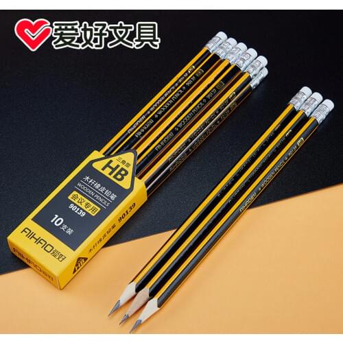 10/12 Pcs Drawing Pencil Set 2B Wooden Pencil Professional Sketch And Drawing Writing Pencil Office School Stationery Supplies