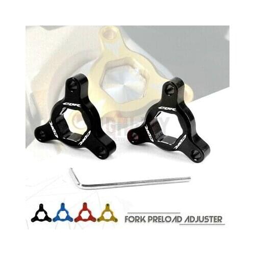 17MM 2PCS Concours Motorcycle CNC Decor Suspension Fork Preload Adjusters for HONDA CBR125 CBR 125 ALL Year