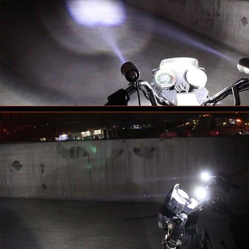 2Pcs 30W LED Spotlights U2 LED Motorcycle Headlight Fog Lamp Hi Lo Beam Waterproof Motorcycle Headlamp 3 Mode with ON/OFF Switch
