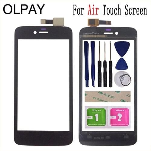 4.5'' For Explay Air Touch Screen Digitizer Panel Repair Parts Touch Screen Front Glass Lens Sensor Tools Adhesive+Wipes