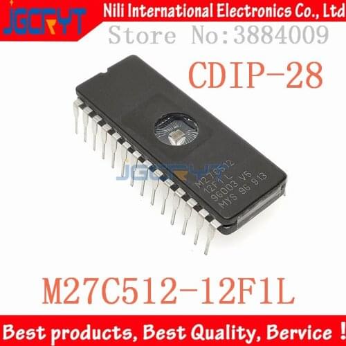 5 unids/lote M27C512-12F1L M27C512 CDIP-28 Ceramics Storage chip