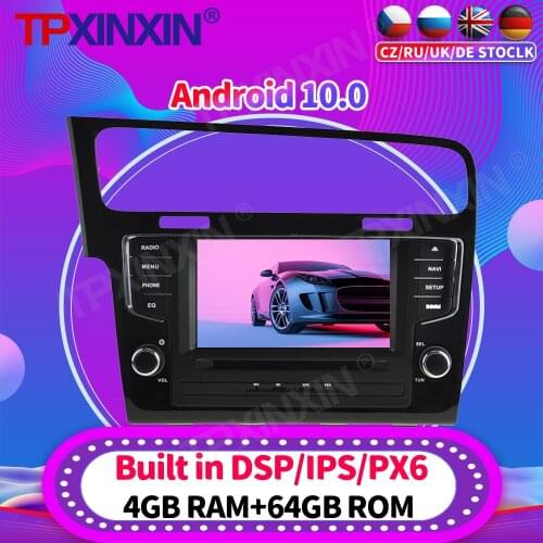Android 10.0 PX6 For Volkswage GOLF 7 2013 - 2018 Car Radio Multimedia Video Recoder Player Navigation GPS Accessories Auto 2din