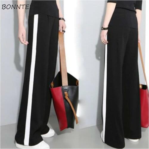 Pants Women Wide Leg Summer 2020 Trendy Pant Sports Loose Trouser Womens Loose All-match Leisure Students Female High Waist Chic