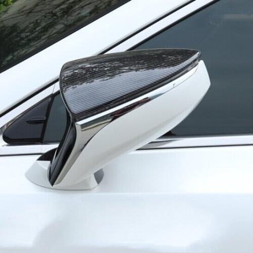 Car styling ABS chrome/carbon fibre rearview mirror cover rear-view mirror decoration for Lexus ES ES200 ES260 ES300 2018 2019