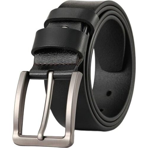 Designer high quality luxury genuine leather pin buckles belt Casual black and coffee belts for men for gift Cummerbunds n39