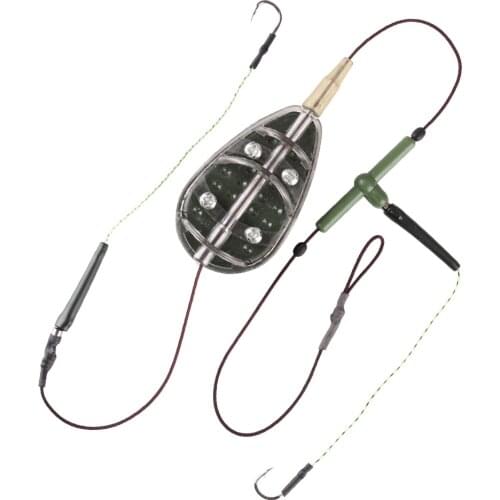 Feeder Fishing Carp Fishing Rig Hair 30g 40g 50g 60g 70g 80g 90g 100g Europe Carp Fishing Group Core Line Fishing Tackle