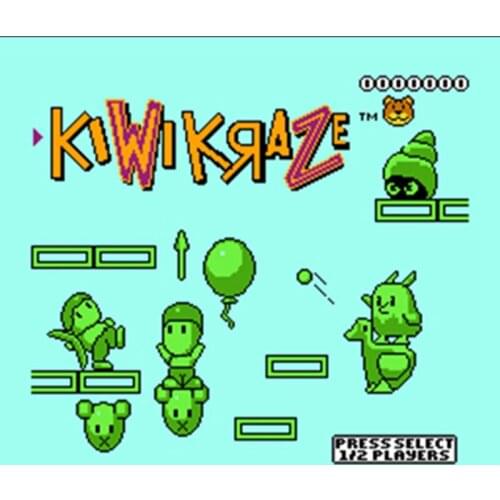 Kiwi Kraze 60 Pins English Version Game Cartridge for 8 Bit 60pin Game Console