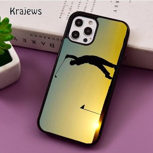 Cool Golfing Golf Club phone Case For iPhone 5 SE 2020 6S 7 8 Plus 12 mini 11 Pro X XR XS Max Samsung S8 S9 S10 coque Cover