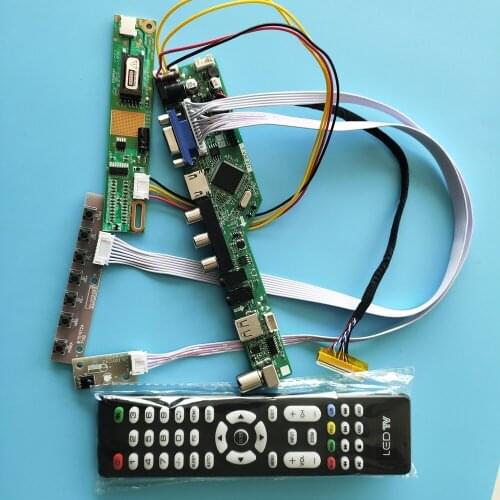 Kit for LP154WX4 TL Controller Board 1280x800 30pin 1 lamps TV VGA HDMI Remote LED AV Screen Monitor Panel Audio USB LCD Display