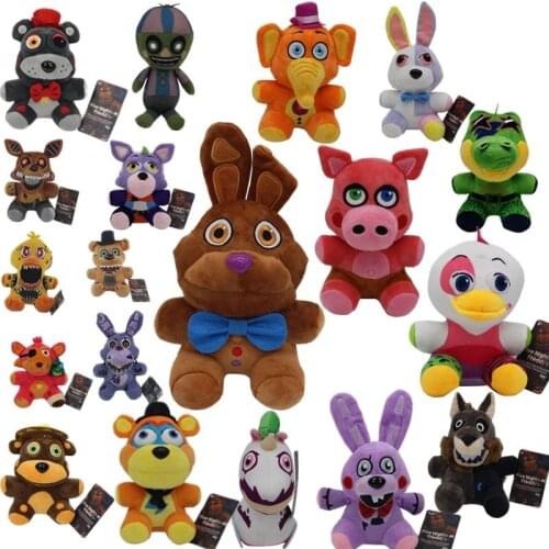 Hot! New 20cm Cartoon Animals Bear Pig Plush Toys Cute Foxy Bunny Stuffed Toy Gfits For Children