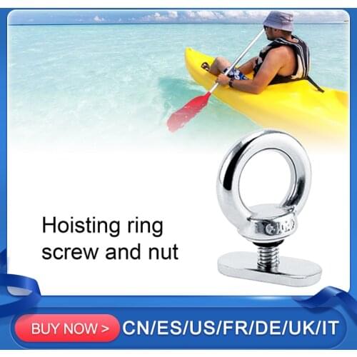 Kayak Track Mount Tie Eyelet Multifunctionals Anti Rust Kayak Accessories Bungee Cord Rowing Inflatable Boat Kayak Accessories