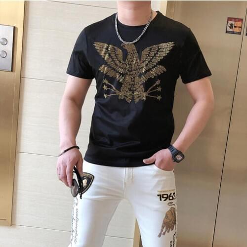 Mens tshirt 2021 summer best selling Diamond stone Male Clothing Casual top tees