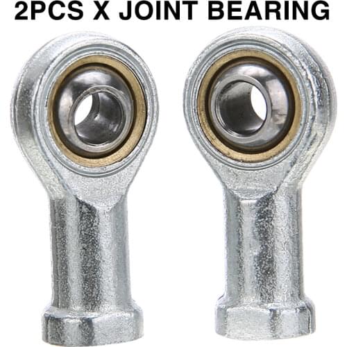 2Pcs 8mm Zinc Alloy Internal Female Metric Thread Rod SI8T/K End Ball Joint Bearing Set Durable with Pitch M8x1.25mm
