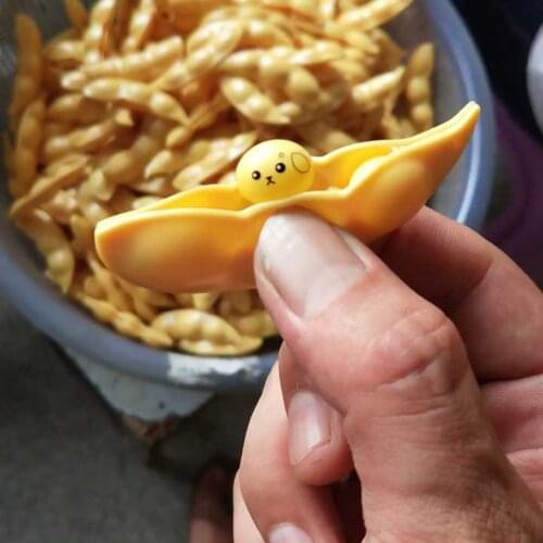 Reliever Pressure pea Adults Anti-stress Elastic Environmentally PU Funny Gifts Beans Squishes Pendants Ball Squeeze toys