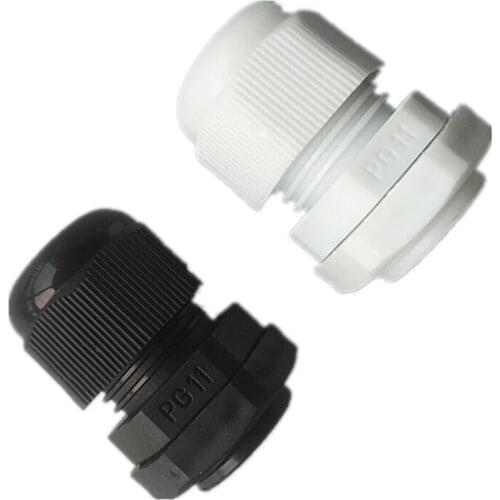 10PCS/LOT Nylon Waterproof Cable Connector water-proof joint PG11 Cable Gland 5-11mm Cable Range
