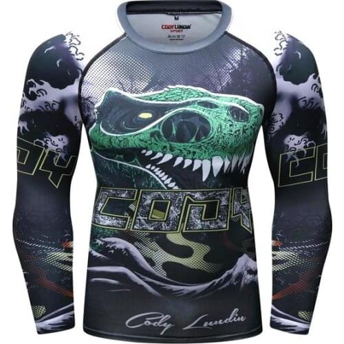 Brand New Men Boxing t-shirt Quick Dry Running Tees Muay Thai Tight Slim Sport Tops MMA Fighting Training Fitness Gym T-Shirts