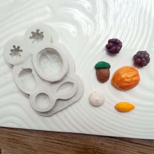 Nut Walnut Shaped Mould Silicone Mold Fondant Cake Decorating Tool Gumpaste Sugarcraft Chocolate Forms Bakeware