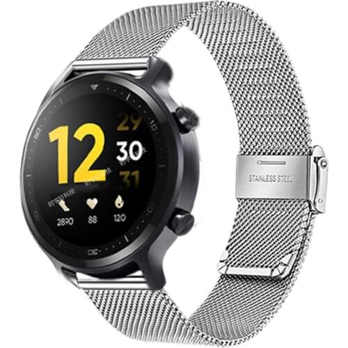For Realme Watch S Smart Watch Stainless Steel Strap Business Metal Quick Release Bracelet For Realme Watch Correa Watchband
