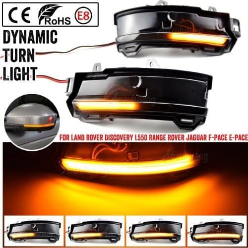 LED Dynamic Turn Signal Light Side Mirror Lamp For Land Rover Discovery Sport Range Rover Evoque Velar For Jaguar F-Pace E-Pace