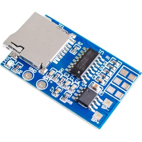 TF card MP3 decoder board with 2W power decoding module 3.7-5V mixed mono playback with memory