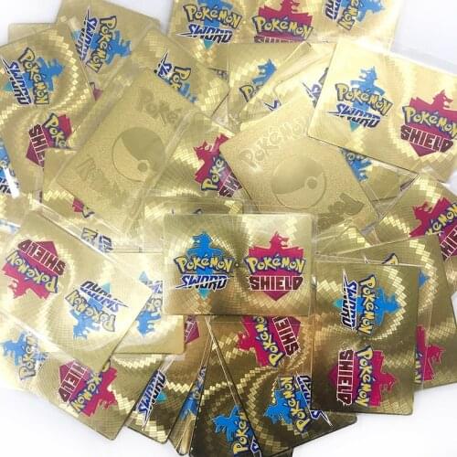 Tomy Pokemon Metal Card GBC Cover 3D Flash Cards Sword Shield Metal Collection Card Commemorative Card