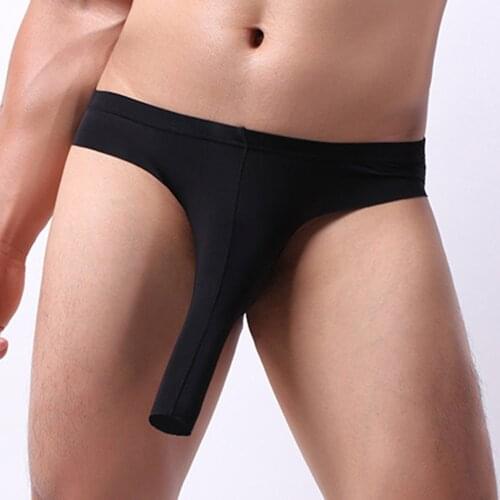 Open Top Elephant Pouch Briefs Penis Sleeve Gay Sexy Underwear for Men Novel Charming Men Panties Jockstrap Sexy Lingerie