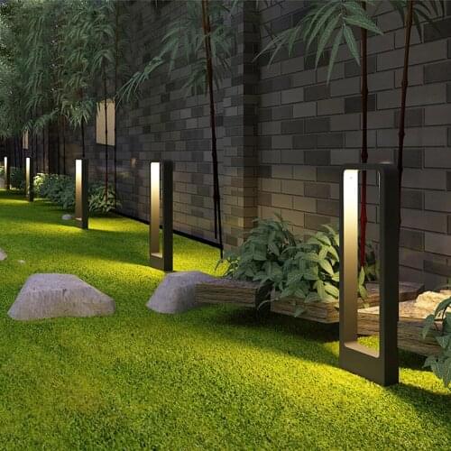Outdoor LED Lawn Light For Garden Backyard Pathway Villa Outside Landscape Lighting Aluminum Waterproof 220V 110V Ground Lamps