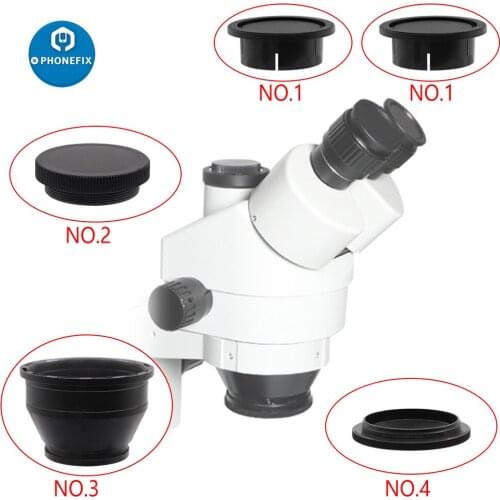 Lab Industrial Microscope Auxiliary Parts for 7X-45X 3.5X-90X Simul-Focal Trinocular Zoom Stereo Microscope Head Accessories