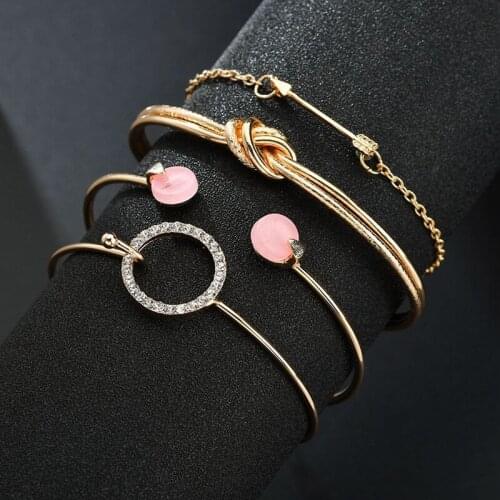 YADA Vintage Round Circle Bracelets&Bangles For Women Silver color Bracelet Charm Friendship Crystal Jewelry Bracelet BT200252